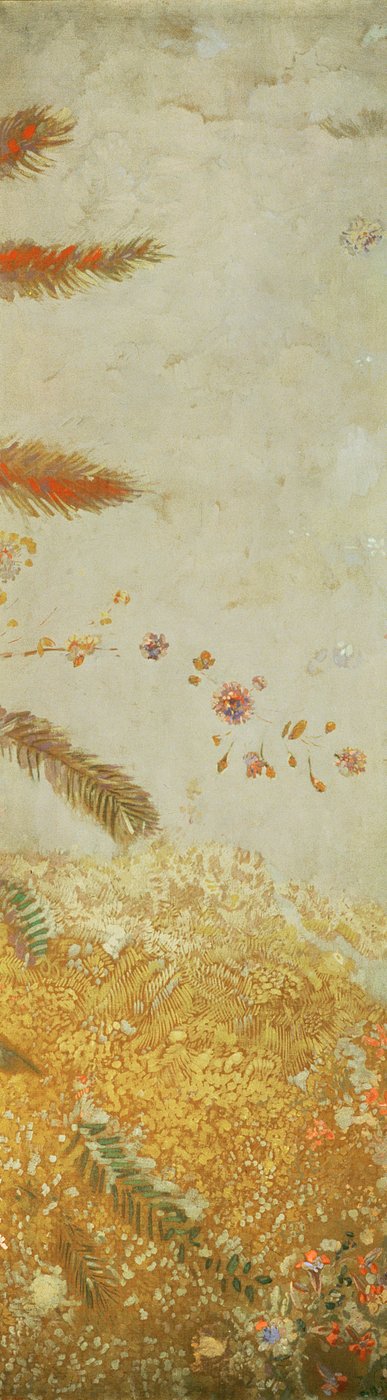 Panel Decorativo, uno de cinco diseñados para Ernest Chausson, 1902 de Odilon Redon